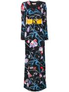Emilio Pucci Patterned Maxi Dress - Black
