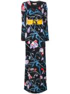 Emilio Pucci Patterned Maxi Dress - Black