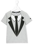 Karl Lagerfeld Kids - Tuxedo Print T-shirt - Kids - Cotton - 4 Yrs, Grey