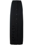Puma Buttoned Maxi Skirt, Women's, Size: Small, Black, Viscose/nylon/spandex/elastane