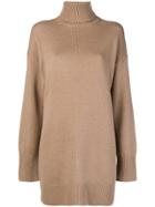 Joseph Turtleneck Oversized Sweater - Brown