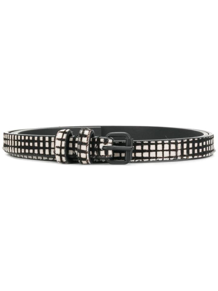 Haider Ackermann Printed Adjustable Belt - Black