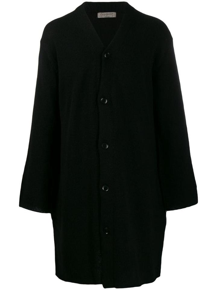 Yohji Yamamoto Knit Cardi Coat - Black