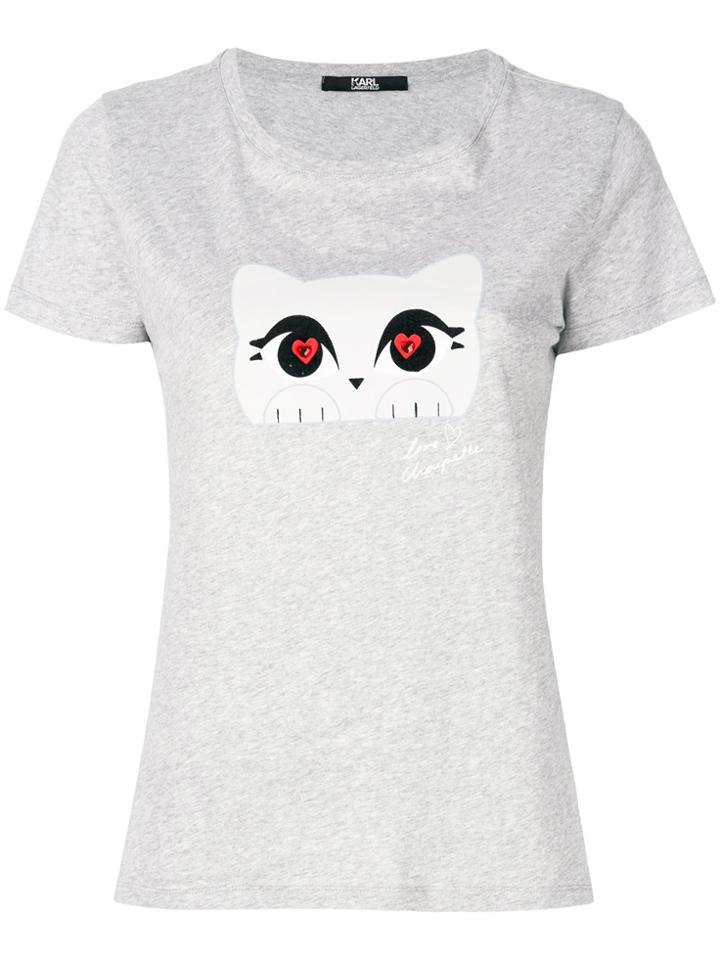 Karl Lagerfeld Choupette Love T-shirt - Grey
