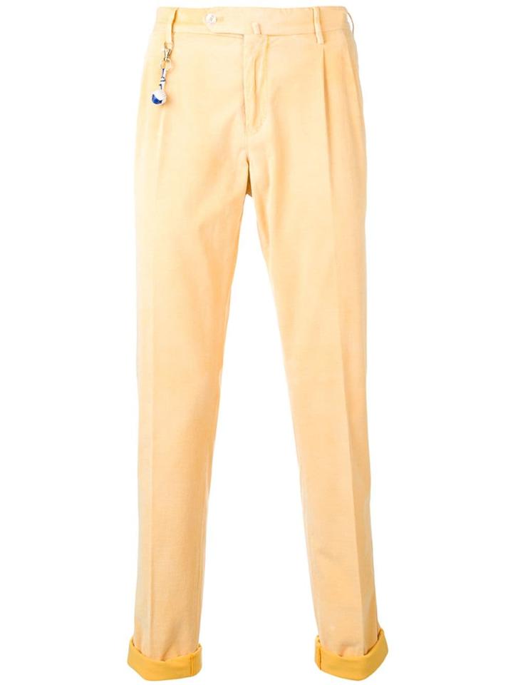 Pt01 Sharp Fit Trousers - Yellow