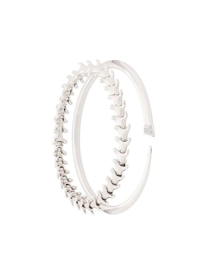 Shaun Leane Serpent And Signature Tusk Diamond Bracelet Set - Silver
