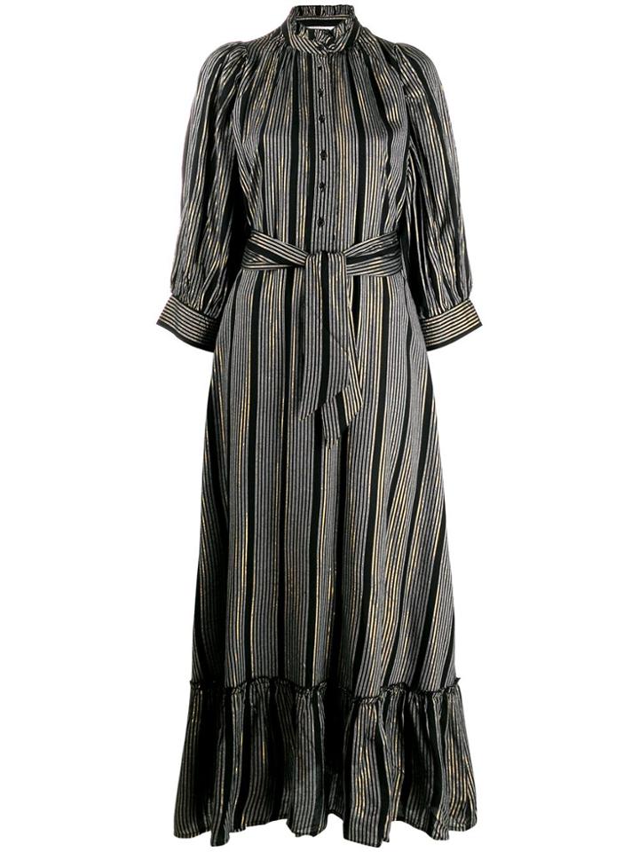 Antik Batik Striped Shirt Dress - Black