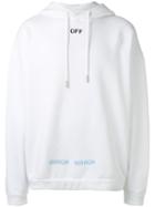 Off-white Care Off Hoodie, Men's, Size: Small, White, Cotton
