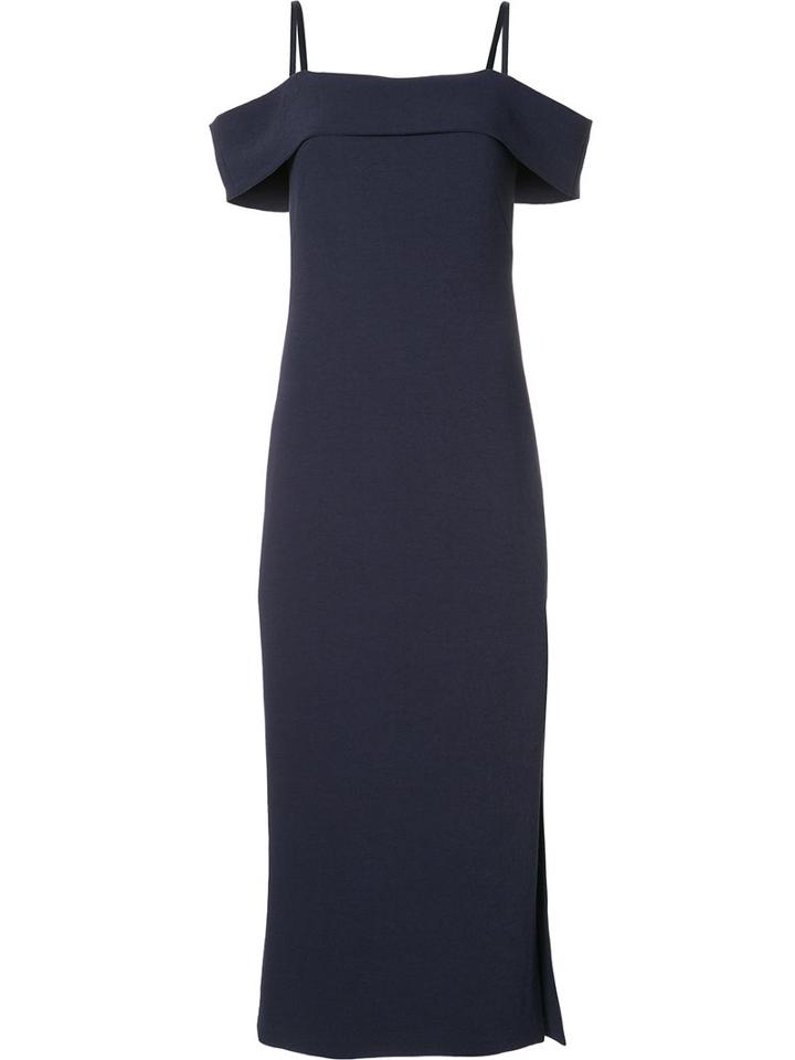 Elizabeth And James Side Slit Shift Dress, Women's, Size: 4, Blue, Polyester/spandex/elastane
