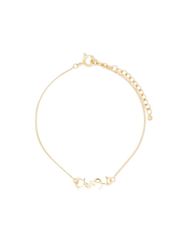 Saint Laurent Logo Chain Bracelet - Gold