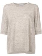 Fabiana Filippi Cut-out Detail T-shirt - Nude & Neutrals