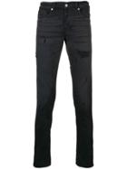 Dondup Ripped Detail Slim-fit Jeans - Black