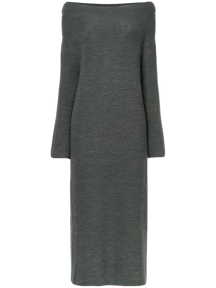Cityshop Long Knitted Dress - Grey