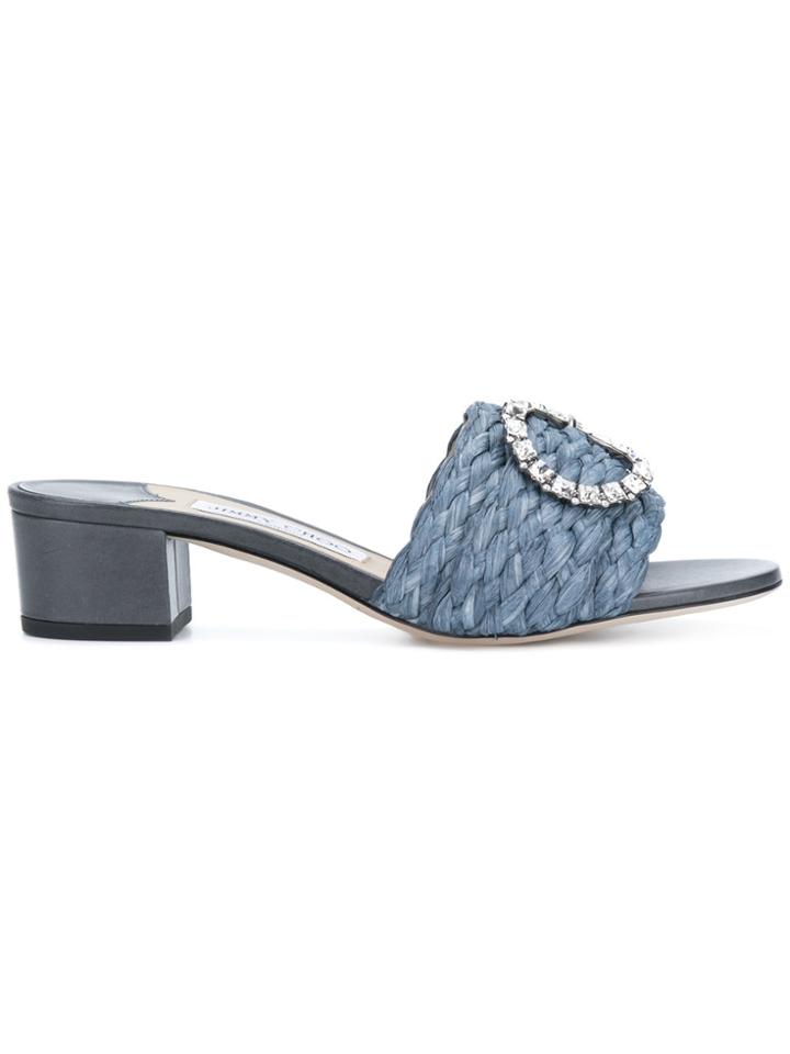 Jimmy Choo Granger 35 Mules - Blue