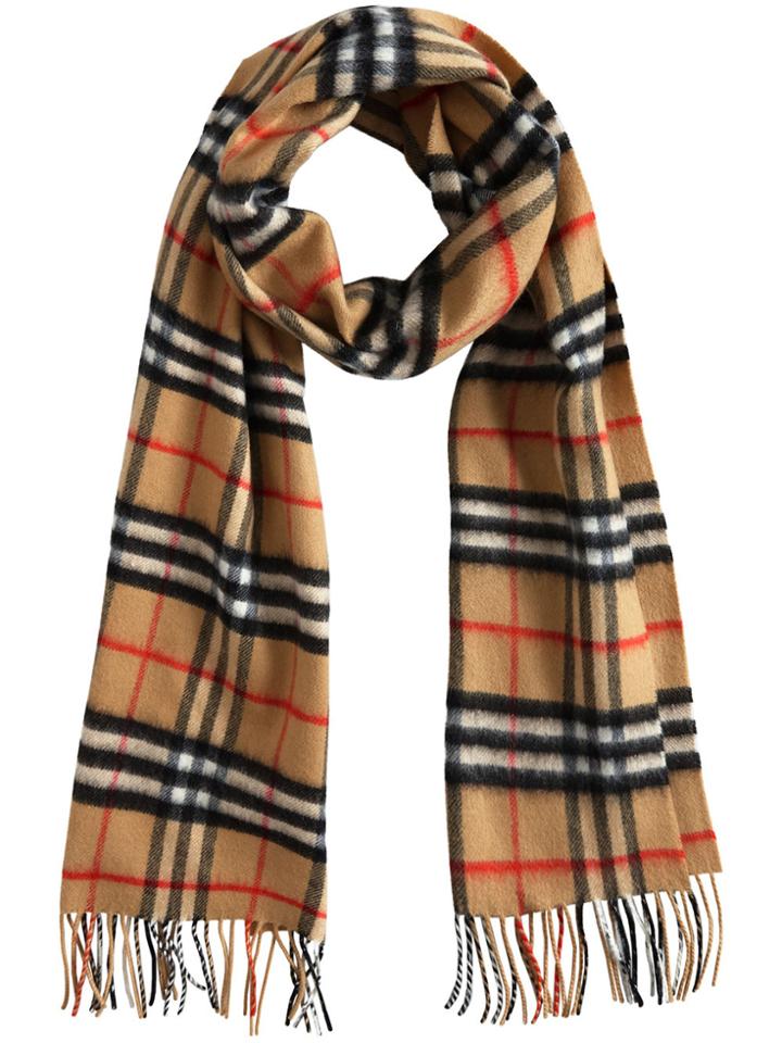 Burberry Cashmere Classic Vintage Check Scarf - Brown