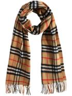 Burberry Cashmere Classic Vintage Check Scarf - Brown