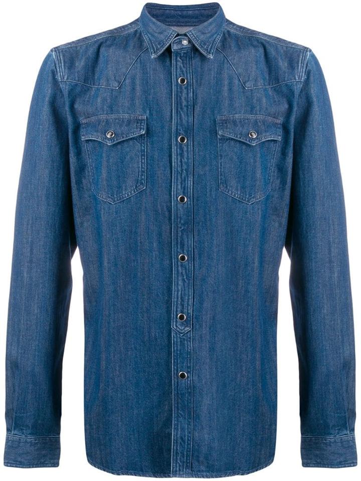 Hydrogen Western Denim Shirt - Blue
