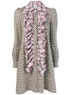 Ultràchic Check Print Dress - Brown