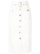 We Are Kindred Lulu Broderie Anglaise Pencil Skirt - White
