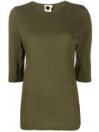 Bassike Fitted Longline Top - Green