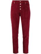 Iro Straight-fit Corduroy Trousers - Red