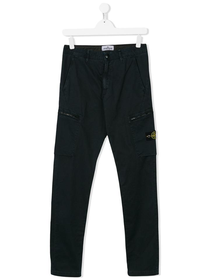 Stone Island Junior Cargo Trousers - Blue