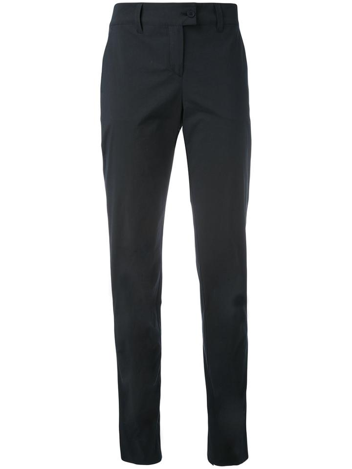 Tomas Maier - High Waist Chinos - Women - Cotton/spandex/elastane - 4, Black, Cotton/spandex/elastane