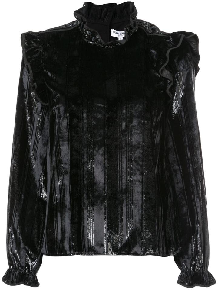 Opening Ceremony Velvet Twill Blouse - Black