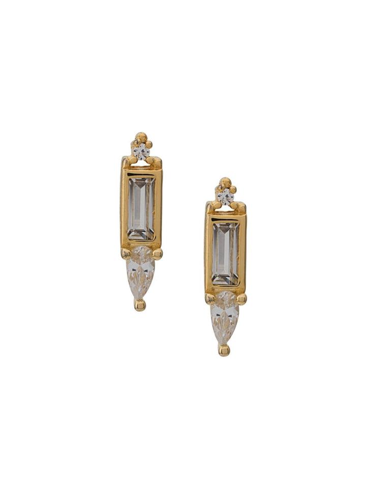 V Jewellery Shan Stud Earrings - Gold