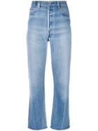 Re/done Cropped Pants - Blue
