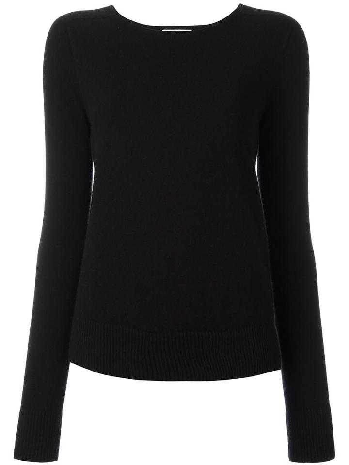 Helmut Lang Crew Neck Jumper, Women's, Size: Small, Black, Cashmere