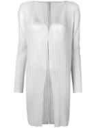 Pleats Please By Issey Miyake Pleated Midi Jacket - Grey