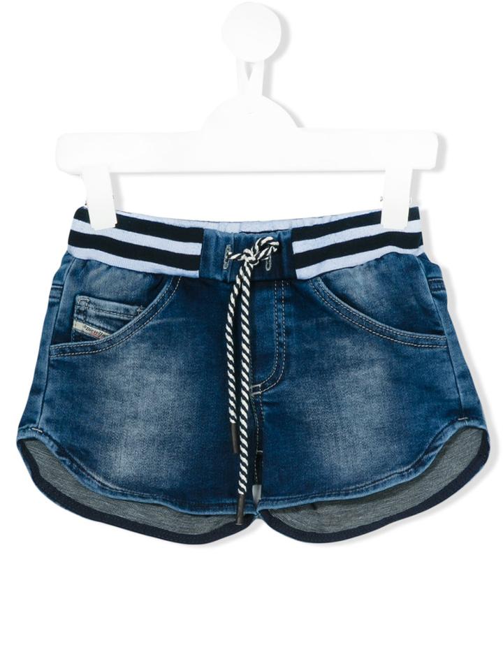 Diesel Kids - Denim Shorts - Kids - Cotton/polyester/spandex/elastane - 12 Yrs, Blue