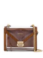 Michael Michael Kors Brown Leather Trim Shoulder Bag