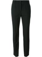 Dolce & Gabbana Tapered Trousers, Women's, Size: 44, Black, Spandex/elastane/virgin Wool