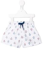 Sunuva - Anchor Print Swim Shorts - Kids - Polyester - 6-9 Mth, White