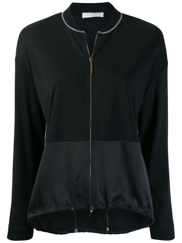 Fabiana Filippi Panel Zipped Cardigan - Black