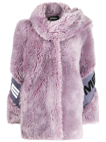 Misbhv Europa Faux Fur Coat - Purple
