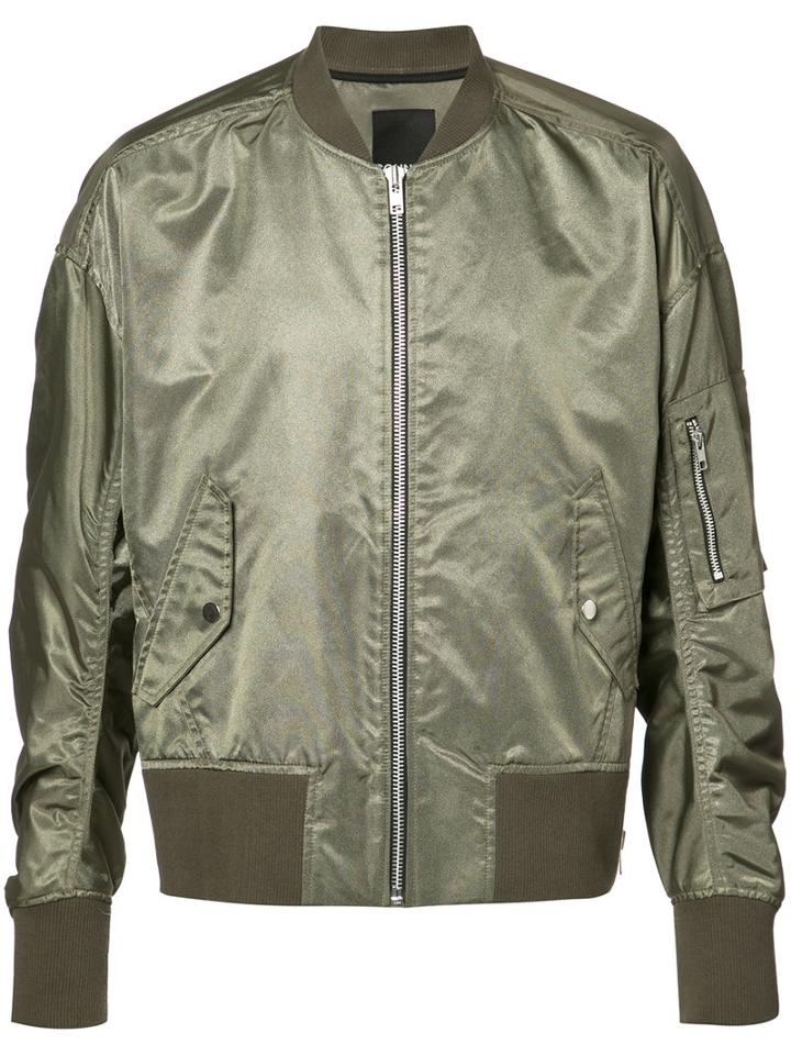 Bmuet(te) Bomber Jacket, Men's, Size: Medium, Green, Nylon