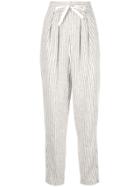 Isabel Marant Étoile Tapered Flannel Trousers - White