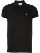 Saint Laurent Classic Polo Shirt, Men's, Size: L, Black, Cotton