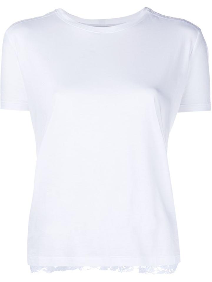 Valentino Cotton T-shirt With Lace Back