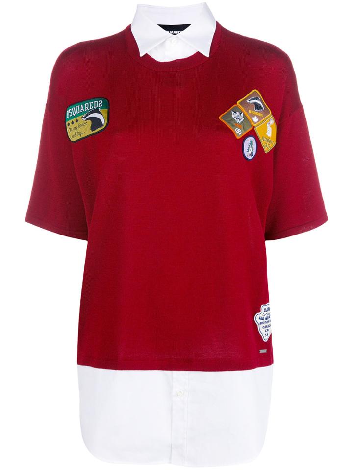 Dsquared2 Logo Patch Sweater Top