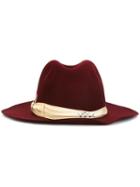 Borsalino 'beaver' Hat, Women's, Size: 58, Red, Wool Felt