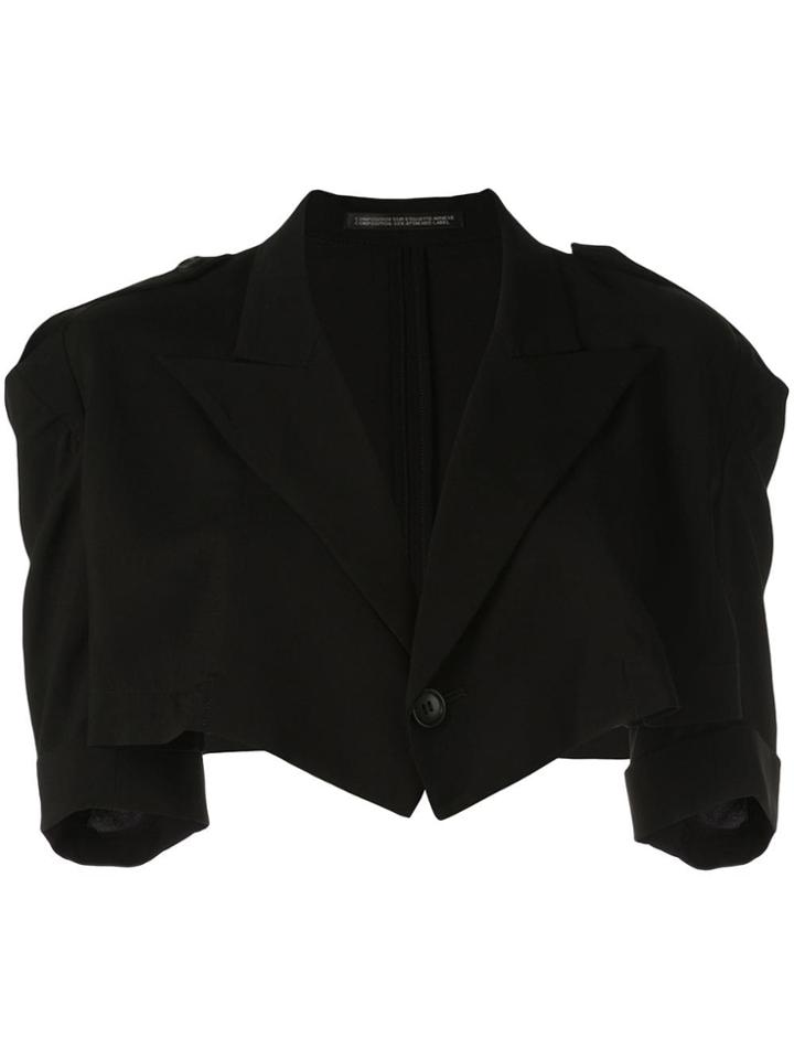 Yohji Yamamoto Short Blazer - Black