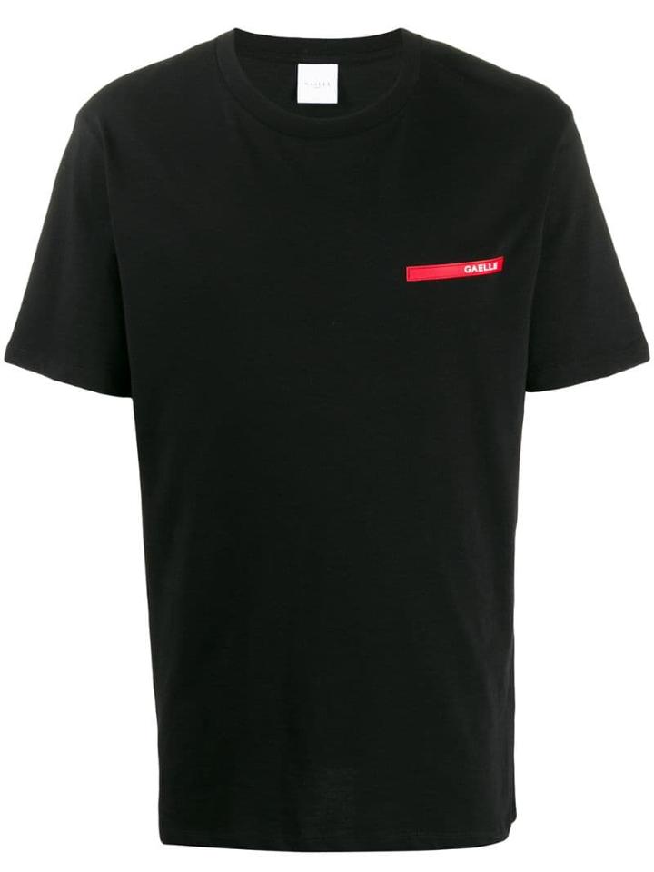 Gaelle Bonheur Logo Patch T-shirt - Black