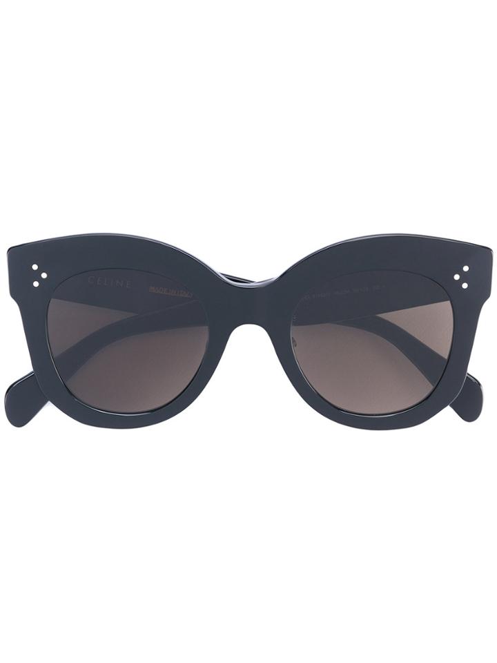Céline Eyewear Oversize Round Sunglasses - Black