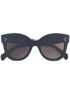 Céline Eyewear Oversize Round Sunglasses - Black