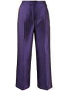 Pt01 Micro Pattern Tailored Trousers - Blue
