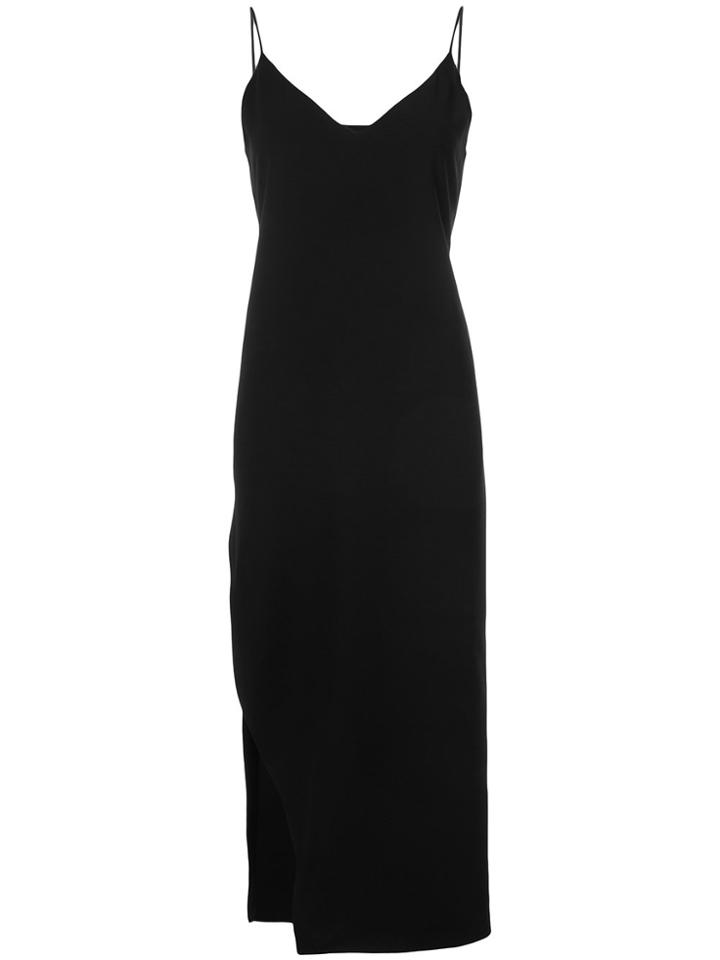 Organic By John Patrick Slit Slip Dress - Black